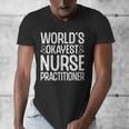 World's Okayest Nurse Practitioner NP Graduation Men's V-Neck T-Shirt