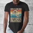 Wrestling Dad Wrestler Wrestling Wrestle Father's Day Men's V-Neck T-Shirt