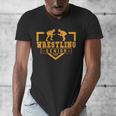 Wrestling Senior Night Wrestling Senior 2025 Graduation 17 Men's V-Neck T-Shirt