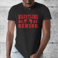 Wrestling Senior Night Wrestling Senior 2025 Graduation 7 Men's V-Neck T-Shirt