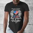 WWII Veterans Daughter Dad Remembrance Veteran Day Men's V-Neck T-Shirt