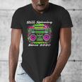 Y2K Home DJ Quarantine Nostalgia Boombox Party Men's V-Neck T-Shirt