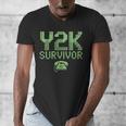 Y2K Survivor 2000s Nostalgia Retro Vintage Nostalgic Men's V-Neck T-Shirt Y2K Survivor 2000s Nostalgia Retro Vintage Nostalgic Men's V-Neck T-Shirt