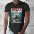 Yellow Lab Jowls Top Labrador Retriever Dog Mom Dad Men's V-Neck T-Shirt