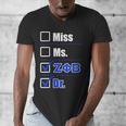 Zeta Phi Beta Doctor Graduation Zeta Phi Beta HBCU Doctor Men's V-Neck T-Shirt