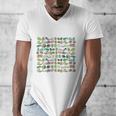100 Days In The Books English Reading Teacher 100th Day Kids Men's V-Neck T-Shirt