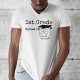 1st Grade Nailed It Kids Graduation TShirt Second Grade Men's V-Neck T-Shirt