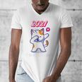 2021 Kindergarden Graduation Celebration Dapping Cat For Men Women Kids Men's V-Neck T-Shirt