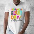 2025 Last Day Of School Autograph Kindergarten Graduation Men's V-Neck T-Shirt