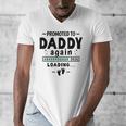 2nd Baby Announcement For Dad Promoted To Daddy Again 2026 Men's V-Neck T-Shirt