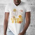 60's Vibe Vintage Nostalgia Mixtape Era 1960s Party Groovy Men's V-Neck T-Shirt