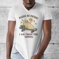 90s Manatee Humor Please Patient I'm From The 1900s Men's V-Neck T-Shirt