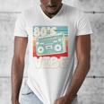 90's Vibe Vintage Style Cassette Tape Nostalgia 1990s Party Premium Tri-Blend Men's V-Neck T-Shirt
