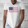 American Flag Fishing-Shirt Men Kids Bass Fish Dad Patriotic Men's V-Neck T-Shirt