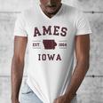 Ames Iowa Est 1864 Nostalgia Premium Tri-Blend Men's V-Neck T-Shirt