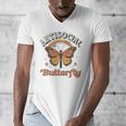 Antisocial Butterfly Tee For Introvert Men Women Girls Men's V-Neck T-Shirt