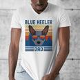Australian Cattle Dog Blue Heeler Dad Men's V-Neck T-Shirt Australian Cattle Dog Blue Heeler Dad Men's V-Neck T-Shirt