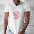 Axolovert Axolotl Humor Salamander Introvert Men's V-Neck T-Shirt