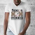 Baseball Senior Class Of 2027 Senior 2027 Graduation Women Men's V-Neck T-Shirt
