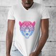 Bi Shy And Ready To Cry Bisexual Introvert Bi Pride Raglan Baseball Tee Men's V-Neck T-Shirt