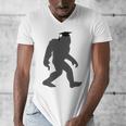 Bigfoot Graduate Shirt Cute Sasquatch Graduation Men's V-Neck T-Shirt