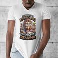 Book Lover Hedgehog Reading Books Introvert Bookworm Men's V-Neck T-Shirt Book Lover Hedgehog Reading Books Introvert Bookworm Men's V-Neck T-Shirt