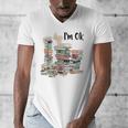 Book Lovers Bookworm Book Nerd I'm Ok Teacher School Men's V-Neck T-Shirt Book Lovers Bookworm Book Nerd I'm Ok Teacher School Men's V-Neck T-Shirt