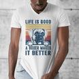 Boxer Dog For Men Women Boxer Dog Dad Mom Small Men's V-Neck T-Shirt
