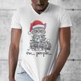 Cat Ew People Adult Humor Introvert Anti-Social Men's V-Neck T-Shirt