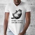 Cat Father I Am But Skin And Bones Cat Dad Meme Humor Men's V-Neck T-Shirt