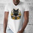 Cat For Women Book Lover Cute Cat And Book Men's V-Neck T-Shirt