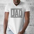 Checkered Dad Father's Day For Dad Family Men's V-Neck T-Shirt
