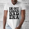 In My Cheer Dad Era Cheerleader Dad Sports Groovy Men's V-Neck T-Shirt