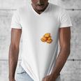 Chicken Nugget Saying Introvert Nuggie Foodie Food Men's V-Neck T-Shirt