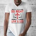 Christian Lawyer Attorney Law Student Graduation Exam Men's V-Neck T-Shirt