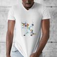 Class Of 2018 Graduation Dabbing Unicorn Men's V-Neck T-Shirt