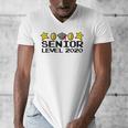 Class Of 2020 Senior Retro Video Game Graduation Gamer Men's V-Neck T-Shirt