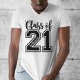 Class Of 2021 Senior 21 Cool Graduation Men's V-Neck T-Shirt