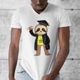 Class Of 2022 Sloth Graduation Masters College High School Men's V-Neck T-Shirt