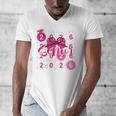 Class Of 2026 Senior Coquette Pink Bow Graduation Family Premium Tri-Blend Men's V-Neck T-Shirt