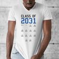 Class Of 2031 Graduation T-Shirt With Space For Handprints Men's V-Neck T-Shirt