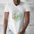 Clownfish Anemonefish Bubbles Water Frutiger Aero Y2K Style Men's V-Neck T-Shirt Clownfish Anemonefish Bubbles Water Frutiger Aero Y2K Style Men's V-Neck T-Shirt