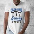 Color Guard Senior 2026 Flags Marching Band Graduation Grad Men's V-Neck T-Shirt