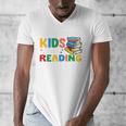 All The-Cool Kids Are Reading Teacher Book Lover Librarian Premium Men's V-Neck T-Shirt