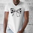 Cow Print Bow And Stethoscope Nurse RN Graduation Coquette Men's V-Neck T-Shirt