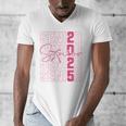 Cute Girls Women Class 2025 Graduation Senior Coquette Bow Men's V-Neck T-Shirt