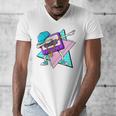 Dabbing Cassette Tape 70s 80s 80s Outfit Nostalgia Men's V-Neck T-Shirt Dabbing Cassette Tape 70s 80s 80s Outfit Nostalgia Men's V-Neck T-Shirt