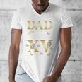 Dad Of The Miss Quince XV Birthday Mexican Quinceanera Men's V-Neck T-Shirt