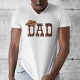 Dad Western Family Matching Birthday Cowboy Cowgirl Men's V-Neck T-Shirt