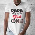 Dada Of The Fast One Car Racing Dad 1St Birthday Boy Men's V-Neck T-Shirt